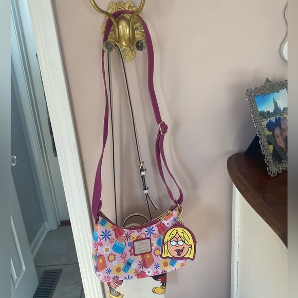 Loungefly Lizzie McGuire Pink Floral Disney Bag - Picture 2 of 4